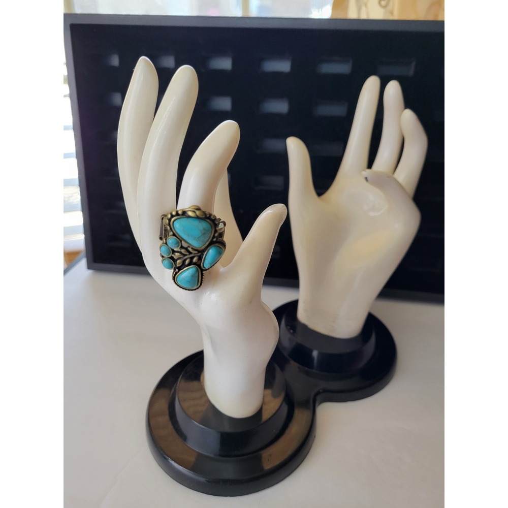 Vintage 1990 E&B Giftware Double Hand Jewelry Display Stand